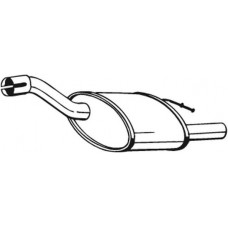 154-383 BOSAL Глушник вихлопних газів кінцевий