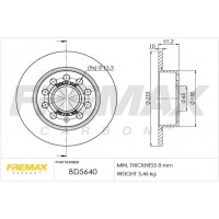 BD-5640 FREMAX Гальмівний диск