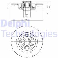 BG9026RSC DELPHI Гальмівний диск