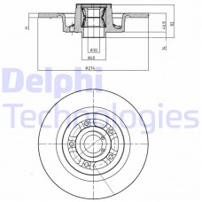 BG9026RSC DELPHI Гальмівний диск