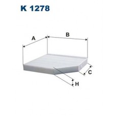 K 1278 FILTRON Фільтр повітря у внутрішньому просторі