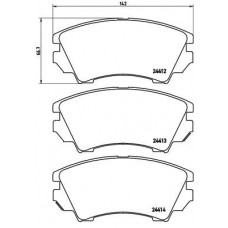 P 59 055X BREMBO Комплект гальмівних колодок дисковий гальм