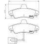 8DB 355 012-201 HELLA PAGID Комплект гальмівних колодок дисковий гальм