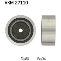 VKM 27110 SKF Паразитный / Ведущий ролик, Зубчастий ремінь