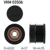 VKM 03506 SKF Механізм вільного ходу генератора