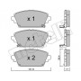 22-0464-1 METELLI Комплект гальмівних колодок дисковий гальм