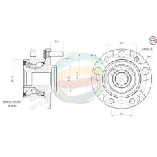 70-090051 MULTIPARTS Комплект підшипника ступиці колеса