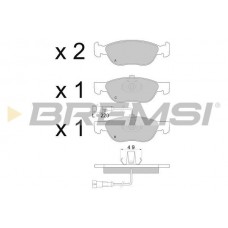 BP2666 BREMSI Комплект гальмівних колодок дисковий гальм