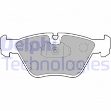 LP1843 DELPHI Комплект гальмівних колодок дисковий гальм
