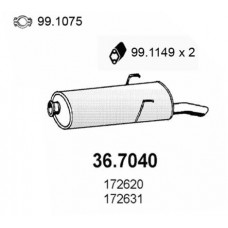 36.7040 ASSO Глушник вихлопних газів кінцевий