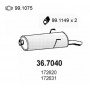 36.7040 ASSO Глушник вихлопних газів кінцевий