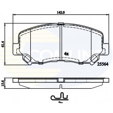 CBP32252 COMLINE КомплеК т гальмівних колодок, дискове гальмо