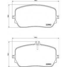 P 50 149 BREMBO Комплект гальмівних колодок дисковий гальм