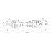 DRS6252.00 OPEN PARTS Привідний вал