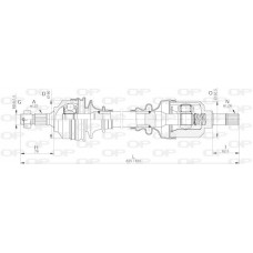 DRS6252.00 OPEN PARTS Привідний вал