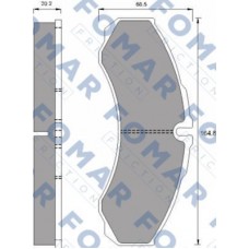 FO 911481 FOMAR Friction КомплеК т гальмівних колодок, дискове гальмо