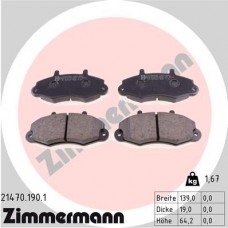 21470.190.1 ZIMMERMANN Комплект гальмівних колодок дисковий гальм