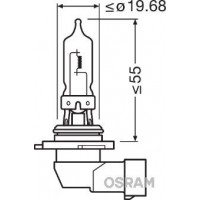 9005 OSRAM Лампа розжарювання фара дальнього світла