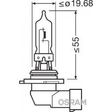 9005 OSRAM Лампа розжарювання фара дальнього світла