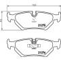 8DB 355 006-841 HELLA Комплект гальмівних колодок, дискове гальмо