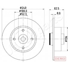 DP-0712C JAPANPARTS Гальмівний диск