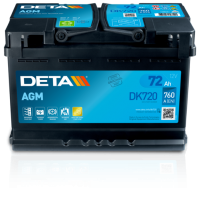 DK720 DETA Стартерна акумуляторна батарея