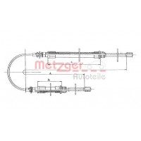 1171.1 METZGER Тросик, cтояночный тормоз