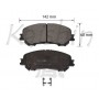 FK1339 KAISHIN Комплект гальмівних колодок дисковий гальм