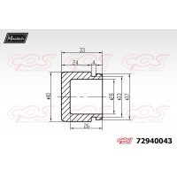72940043 MAXTECH Поршень корпус скоби гальма