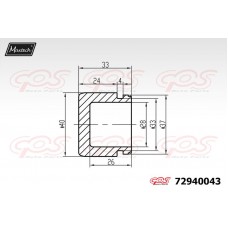 72940043 MAXTECH Поршень корпус скоби гальма