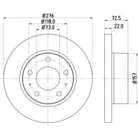 8DD 355 107-401 HELLA Гальмівний диск
