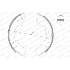 152-2225 WEEN Комплект гальмівних колодок