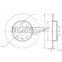 TX 73-72 TOMEX Brakes Гальмівний диск