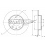 TX 73-72 TOMEX Brakes Гальмівний диск