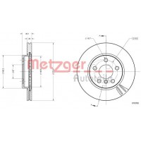 6110783 METZGER Гальмівний диск