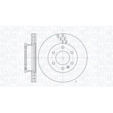 361302040280 MAGNETI MARELLI Гальмівний диск
