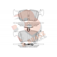 RB2198-200 R BRAKE Комплект гальмівних колодок дисковий гальм