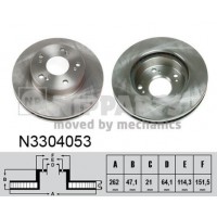 N3304053 NIPPARTS Гальмівний диск