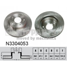 N3304053 NIPPARTS Гальмівний диск