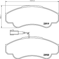MDB2329 MINTEX КомплеК т гальмівних колодок, дискове гальмо