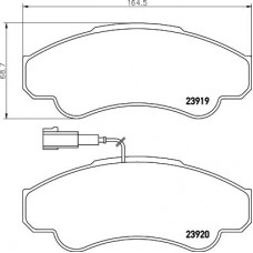 MDB2329 MINTEX КомплеК т гальмівних колодок, дискове гальмо