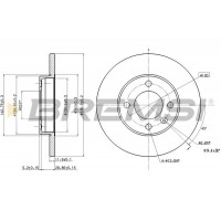 CD6103S BREMSI Гальмівний диск