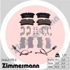 24643.170.2 ZIMMERMANN Комплект гальмівних колодок дисковий гальм