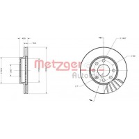 6110038 METZGER Гальмівний диск