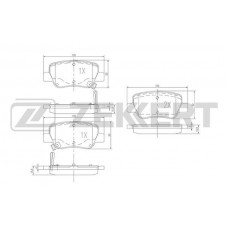BS-1946 ZEKKERT Комплект гальмівних колодок дисковий гальм