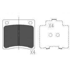 KBP-6568 KAVO PARTS Комплект гальмівних колодок дисковий гальм