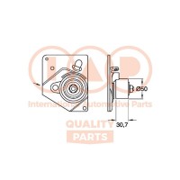 Натяжний ролик ремінь ГРМ IAP QUALITY PARTS 127-13088