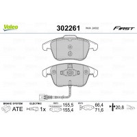 302261 VALEO Комплект гальмівних колодок дисковий гальм