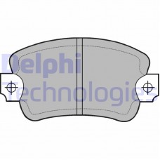 LP197 DELPHI КомплеК т гальмівних колодок, дискове гальмо