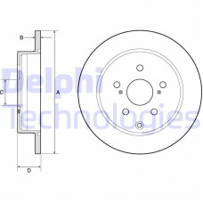 BG4757C DELPHI Гальмівний диск